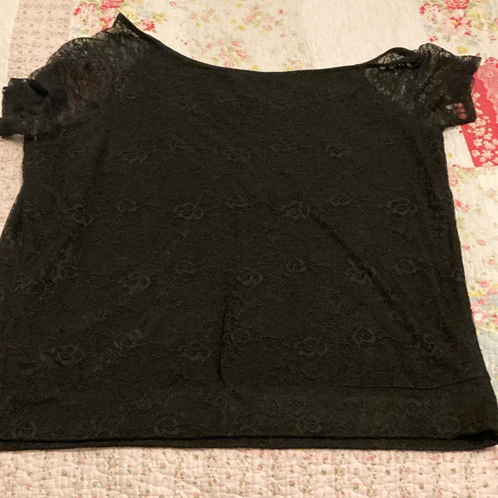 Torrid Soft Lace Off Shoulder Shirt